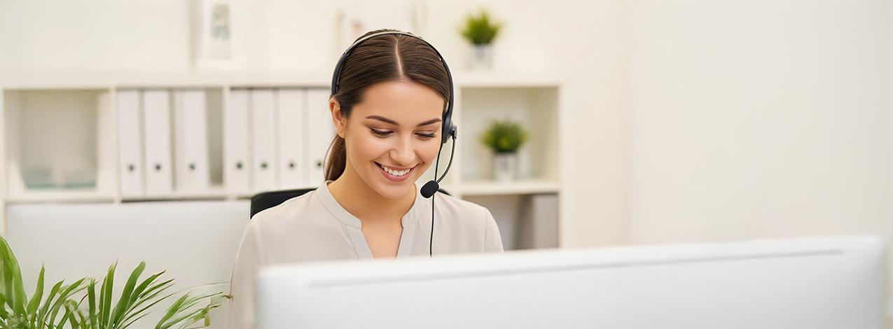AI-genereret billede af en kundeservicemedarbejder