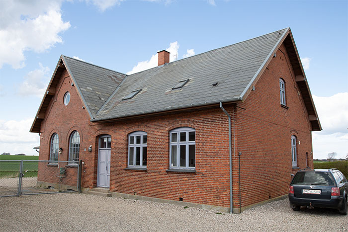 Foto af Kertemindes gamle vandværk i Revninge